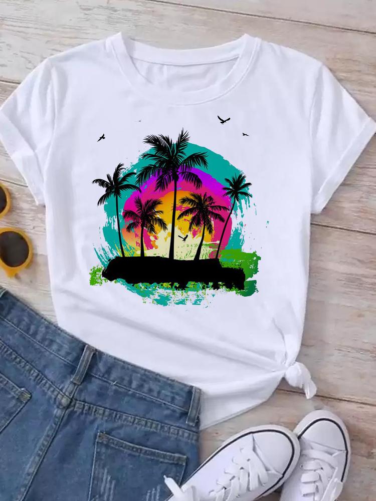 Maycaur New Women's White Tshirt Fashion Summer Letter Printing Short Sleeve T Shirt Harajuku Streetwear Tops Woman T-shirt Tees