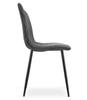 RIFT chair - grey corduroy / black legs x 4