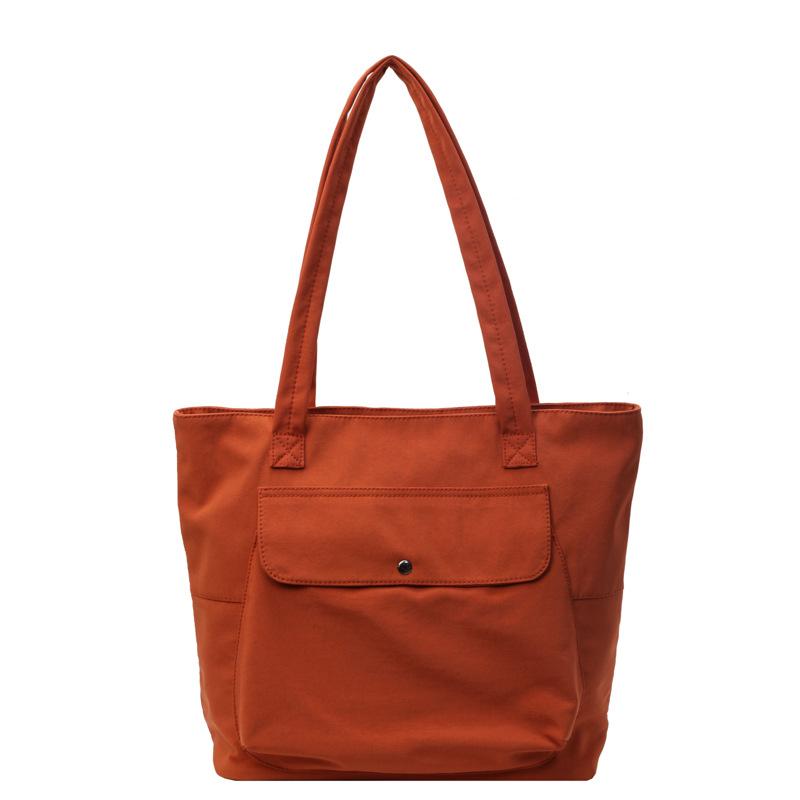 

Проста міська модна портативна сумка великої ємності через плече, повсякденна жіноча сумка помаранчевий