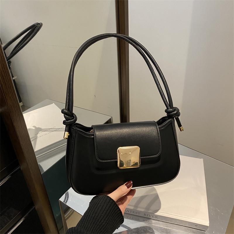 Chic Black Pu Small Square Bag For Women Stylish Casual Shoulder Crossbody Use