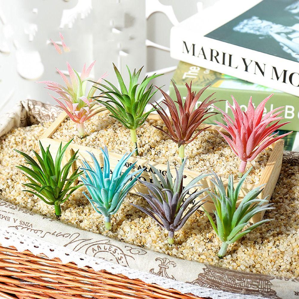 

Mini Artificial Succulents Plants PVC Fake Plants Outdoor Indoor Decoration Style 8