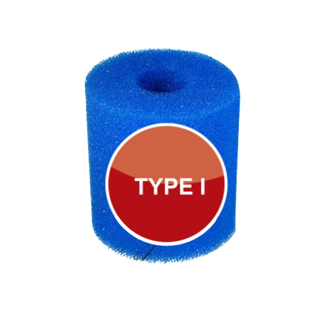 

1PCS For Intex Type I/II/VI/D Washable Swimming Pool Filter Sponge Reusable Foam Cleaner Tub Filter Cartridge Pool Accessories