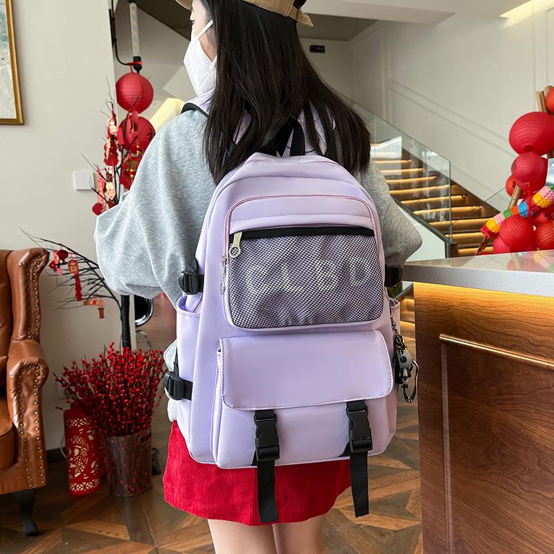 Men's Backpack Middle School Student Backpack Women's Schoolbag