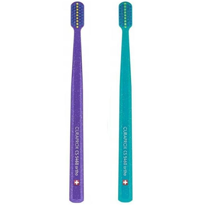 Brosse à dents ultra souple Curaprox CS ortho (multicolore) x2