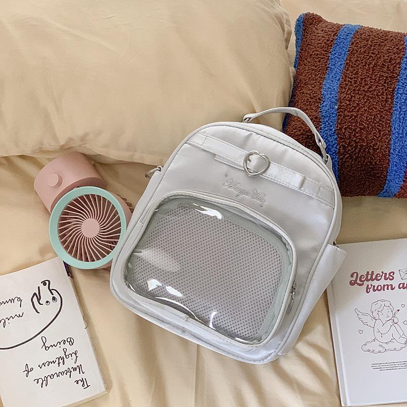 New Fashion Cute Bag Transparent Large Capacity Leisure Handbag Student Girl Shoulder Bag Backpack