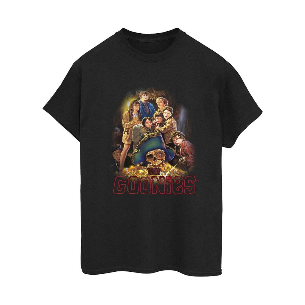 Die Goonies Damen/Damen Familienposter Baumwolle Boyfriend T-Shirt