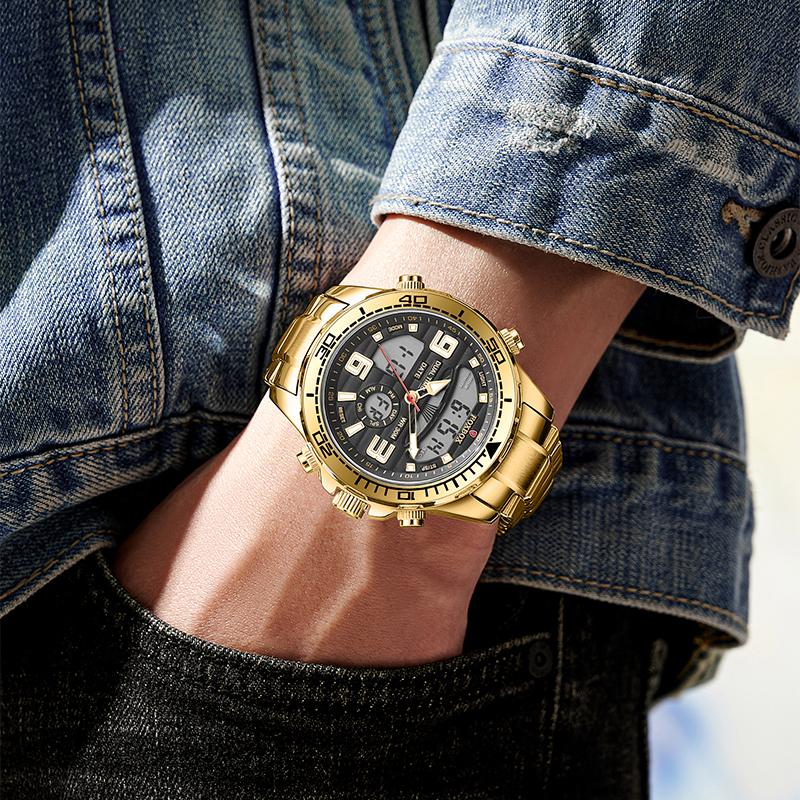 FOXBOX Digital Men Military Watch Waterproof Wristwatch LED Quartz Clock Sport Watch Male Big Watches Men Relogios Masculino+Box