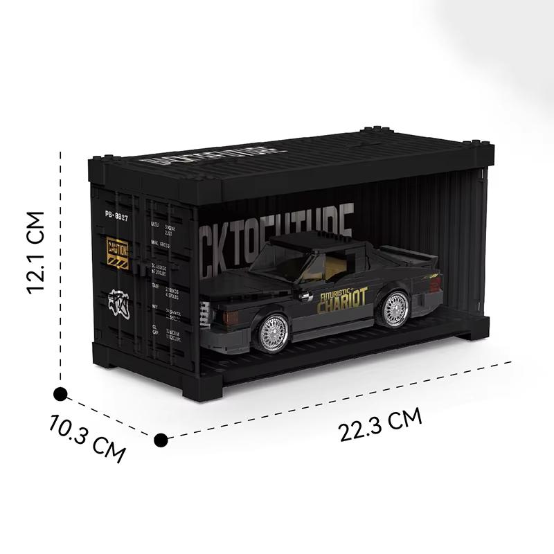 MOC PB8827 Черный Летающий Автомобиль Будущего Строительные Блоки Модель Скоростного Транспортного Средства Кирпичики Высокотехнологичный Игровой Набор DIY Подарок для Детей Взрослых