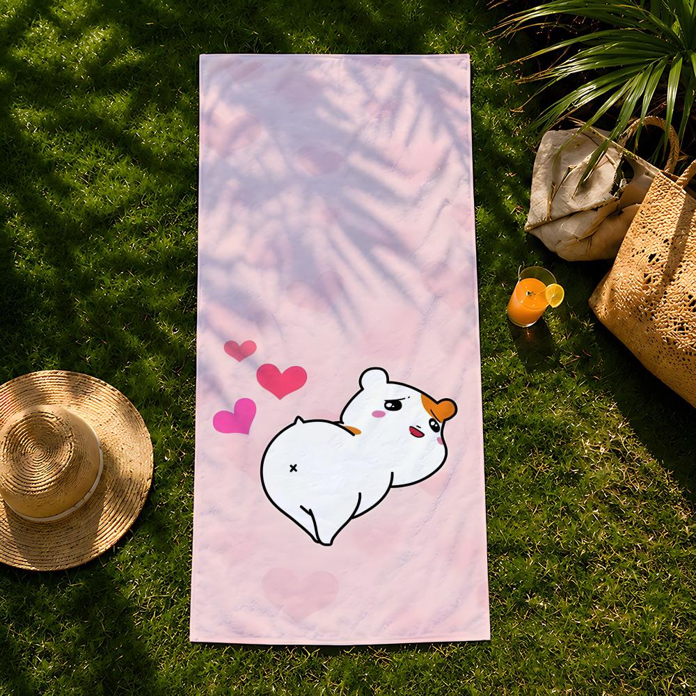Character Cartoon E-Ebichu Towel Beach Towel, Quick Drying Absorbent Bath Towel For Swim,Gym,Camping,Outdoor Hot