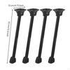 4 Pieces Folding Table Leg Foldable with Mounting Plate SpaceSaving Metal Furniture Legs