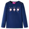 Navy Blue Long-sleeved T-shirt for Children 92/104/116/128/140