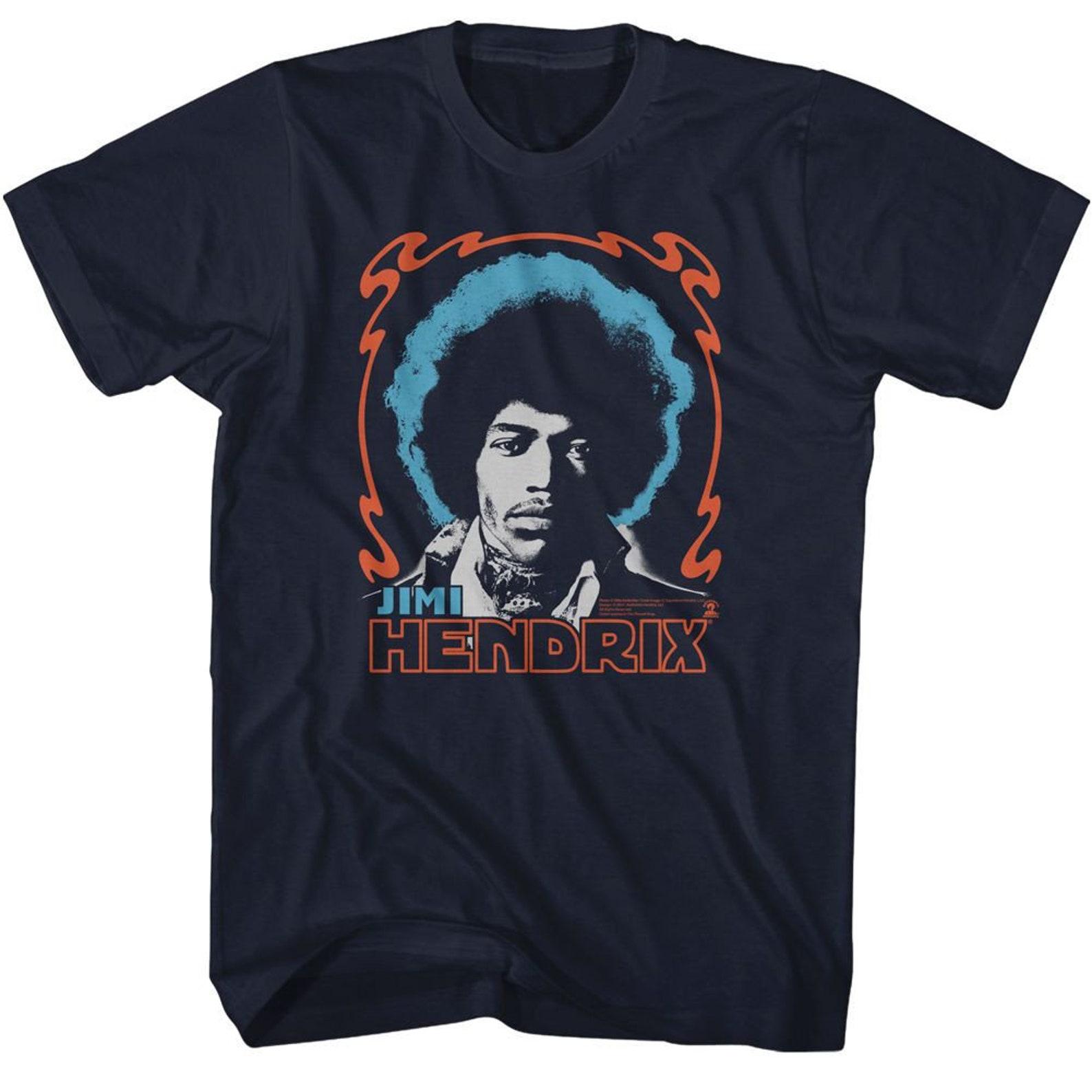 Jimi Hendrix Tri-Color Jimi Navy T-Shirt S