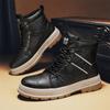 WinterBoots Men Casual High Top Shoes Sneakers Motorcycle Roman Ankle Boots Men British Style Outdoor Sneakers Punk Botas Hombre