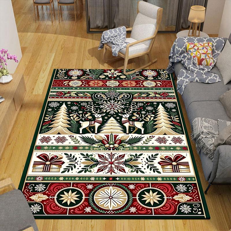 1Pc Christmas Nutcracker Tradition Rug Office Carpet Indoor Outdoor Doormat Nonslip Soft And Comfortable Living Room Christmas Halloween Gift D91812