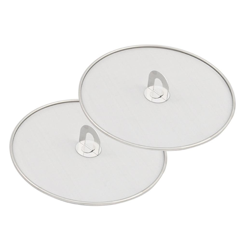 Metal Frying Pan Cover Splatter Screen Kitchen Tool Splatter Screen Spill Proof Kitchen Oil Proofing Lid Splatter Shield