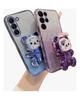 A 54 13 14 34 52 Bär Halter Lanyard Glitter Telefon Fall Für Samsung Galaxy A14 A34 A54 A23 A12 A13 A52 a33 A53 Strap Stand Abdeckung