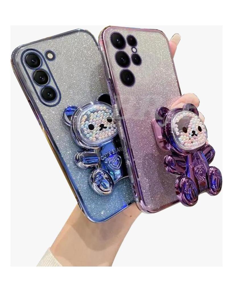 A 54 13 14 34 52 Bär Halter Lanyard Glitter Telefon Fall Für Samsung Galaxy A14 A34 A54 A23 A12 A13 A52 a33 A53 Strap Stand Abdeckung