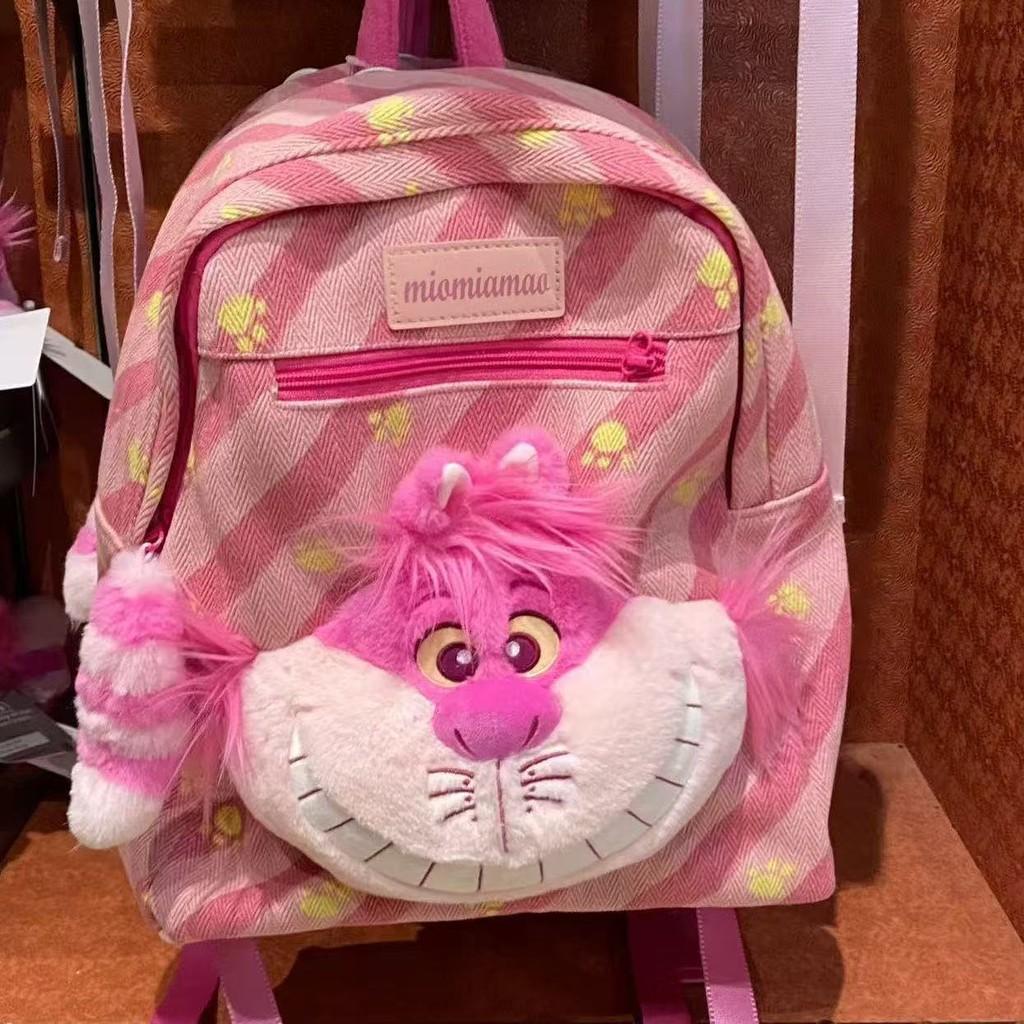 The Cheshire Cat Aristocats Lucifer Plush Backpack Zipper Capacity Large
