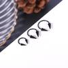 ZS 16G Anello Septum a Cono Acciaio Inossidabile Ferro di Cavallo Piercing Naso Spina Anelli Labbra Colore Nero Trago Helix Orecchino Gioielli per il Corpo
