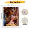 Disney Beauty and the Beast oil paint by numbers painting kit handmade diy home decor gifts wall art canvas romantic love decor