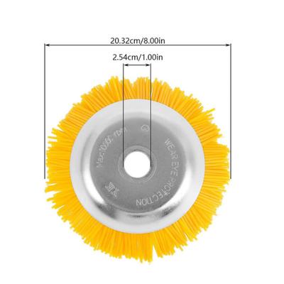 8-Inch Lawn Mower With Grass Head, Nylon Weeding Wheel, Household Weeding Brick Joint With Hardened Nylon Wire  Mowing  Wheel