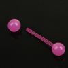 Bilancieri a sfera per piercing al corpo con borchie per lingua e naso luminosi alla moda punk da donna