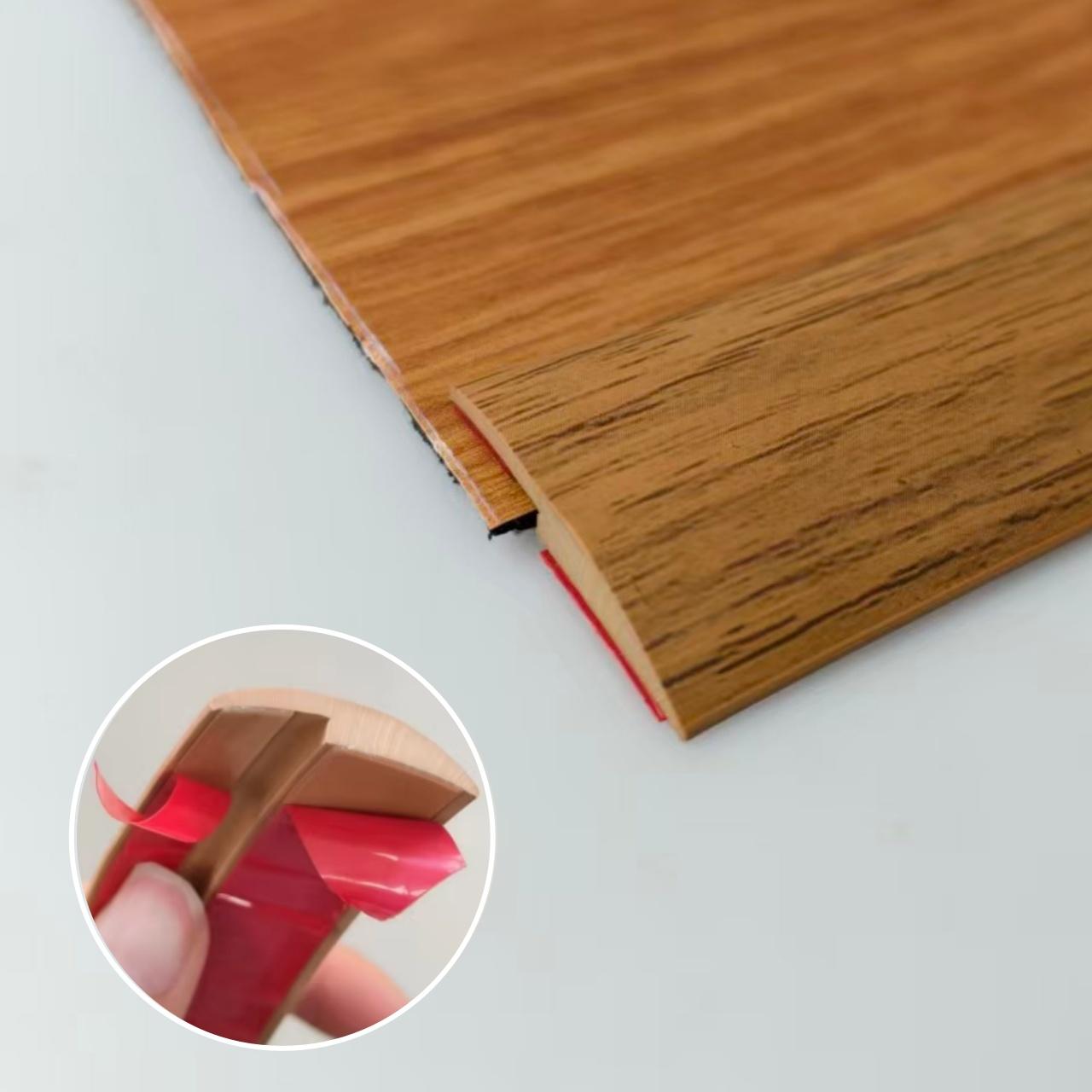 Yellow oak Carpet Floor Transition Strip,Self-Adhesive to Tile Transition Edging Trim Suitable for Door Threshold/Wood Floor 1m