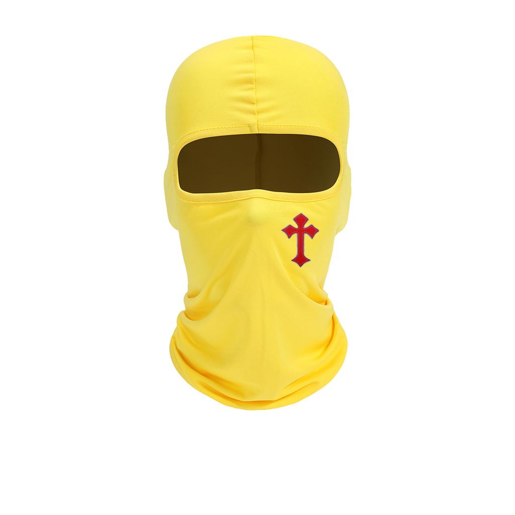 Cycling Face Mask, Cross Print, Men's and Women's Outdoor Equipment, Sun Protection, Breathable Balaclava Hat