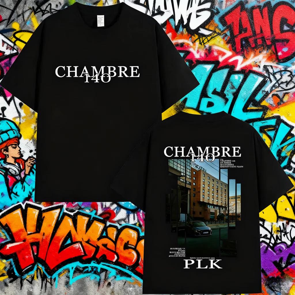 2026 Summer Rapper Plk CHAMBRE 140 Pt3 Tour Merch Mens Hip Hop Street Fashion 100 Pure Cotton Printed Unisex Tshirt