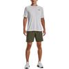 Under Armour Round Neck Sweat-Wicking Quick-Dry Short Sleeve T-Shirt Men Tops Gray 1377843-014