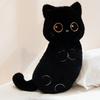 Soft Plush Cat Pillow Sleeping Hugging Decorative Stuffed Animal Toy Black Siamese Calico Kitten Cushion Bed Sofa