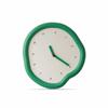 Decorative Wall Clock Organic Shape Silent Green for Living Room, Bedroom, Entryway