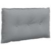 Back Cushion Light Grey 80 X 19 X 50 Cm Fabric