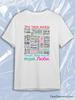 TeeSensation White Crew Neck Short Sleeve T-Shirt with This Is Your Life Colorful Russian Motivational Word Cloud Poster Print