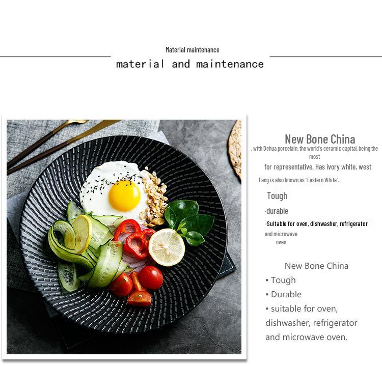 Nordische Sternschnuppen Keramik Steak- und Dessertplatte