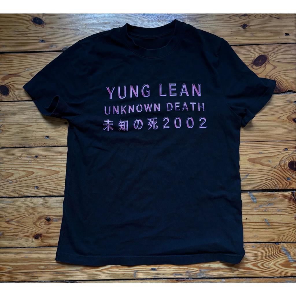 Camiseta de Gira del Álbum Yung Lean Unknown Death 2002 para Hombre Moda Casual de Manga Corta Camisetas Unisex Algodón de Alta Calidad
