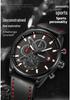 YASHIDUN Men's Multifunctional Luminous Waterproof Leather Watch
