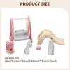 1/12 Scale Amusement Park Slide Horse Swing Play House Toy Set for Kids Dollhouse Accessories Small Simulation Play Equipment