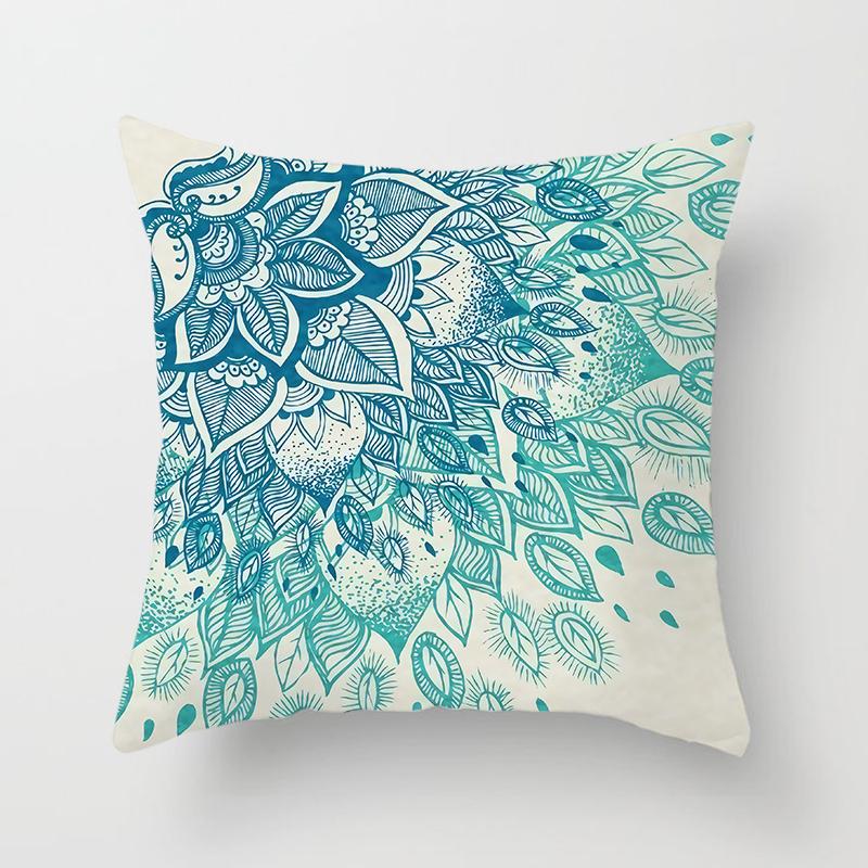 Bohemia Pillows Decor Home Ative  Car Sofa Cushion Cover Bed Pillowcase Boho Pillow Turquoise