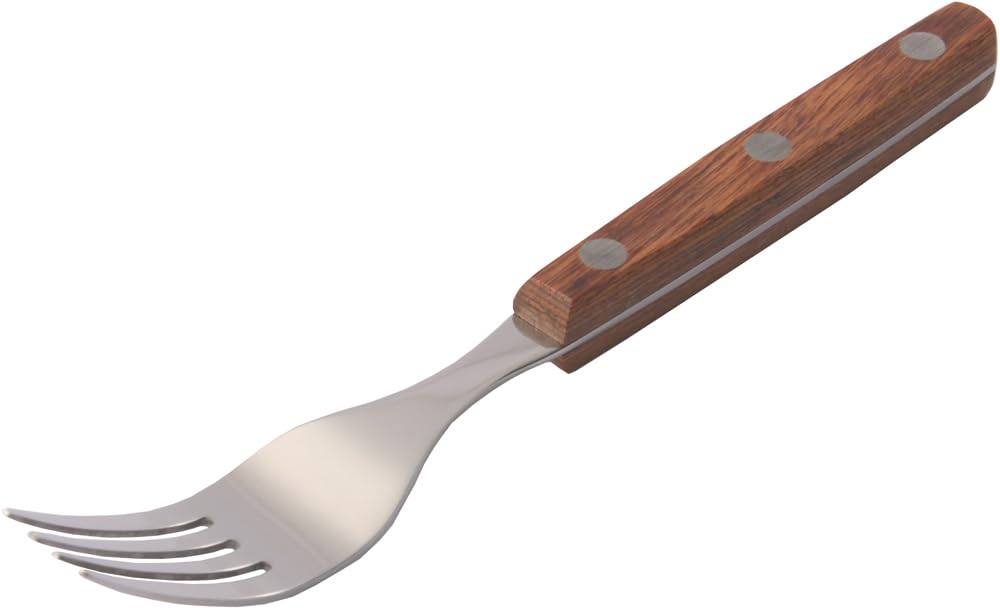 Yaksel Steak Spoon Set for Professional Made In Reinforced Wooden Handle That Feels Comfortable In the 12550 Knife, Fork, 3-Piece Use, Heat-Resistant