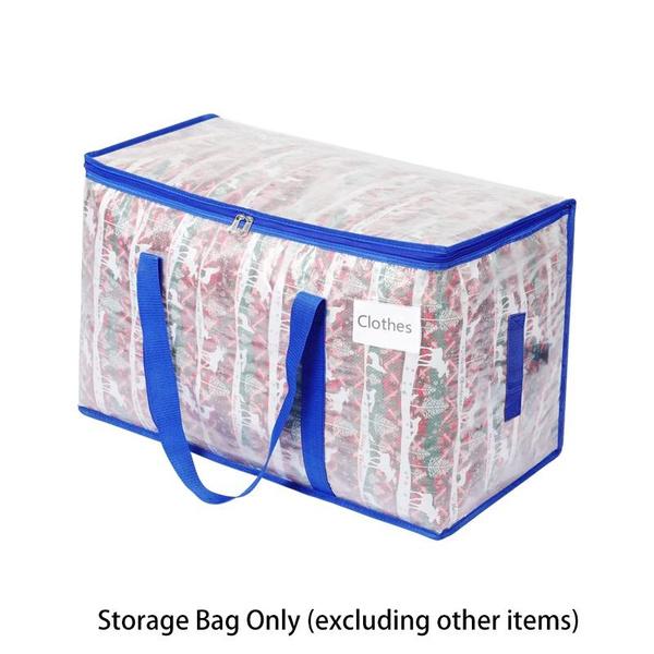 

1 шт. сверхпрочные прозрачные сумки для переезда, сумки для хранения одежды большой емкости с двойной молнией, прозрачная упаковочная сумка для перемещения предметов первой необходимости