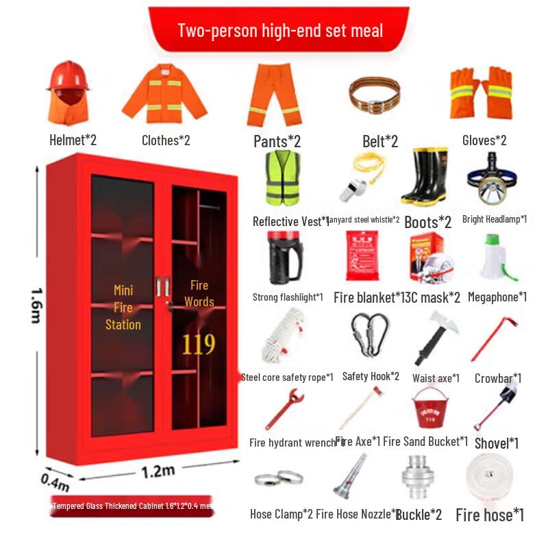 Junpo Miniature Fire Station and Emergency Equipment Cabinet