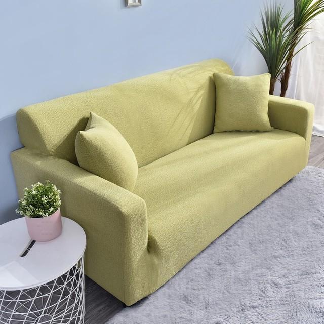 Elastic Bubble Seersucker Sofa Cover Full Cover For L Shape Corner Sofa High Quality Durable