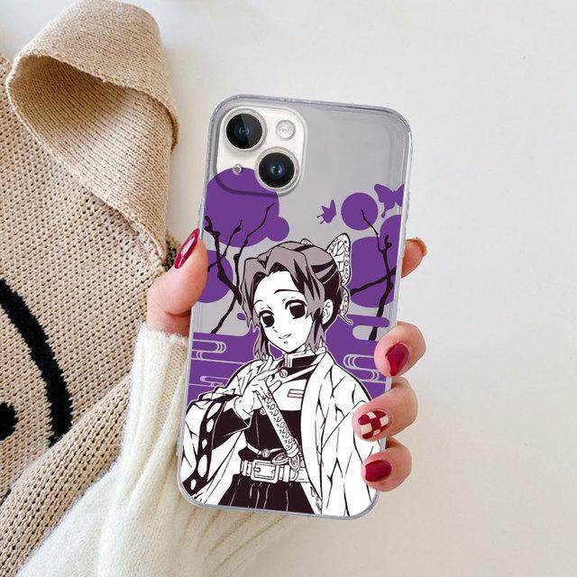 

Чехол для Apple Iphone 13 Pro Se X Xs 8 14 Plus 7 6s 11 Pro Max Xr 12, мини-сумка, силиконовый чехол, японское аниме, Kurama Demon Slayer iPhone 12