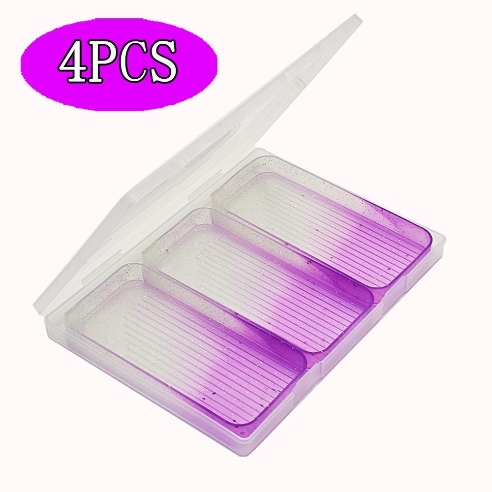 

4/7/13 шт. Лотки для алмазного живопису з градієнтом великої ємності Контейнер для зберігання свердла для нейл-арту Purple-4Pcs