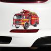 QT2428#15cm Pegatina para Coche con Dibujo de Camión de Bomberos, Adecuada para Portátil, Coche, Camión, Furgoneta, SUV, Motocicleta, Parachoques, Ventana