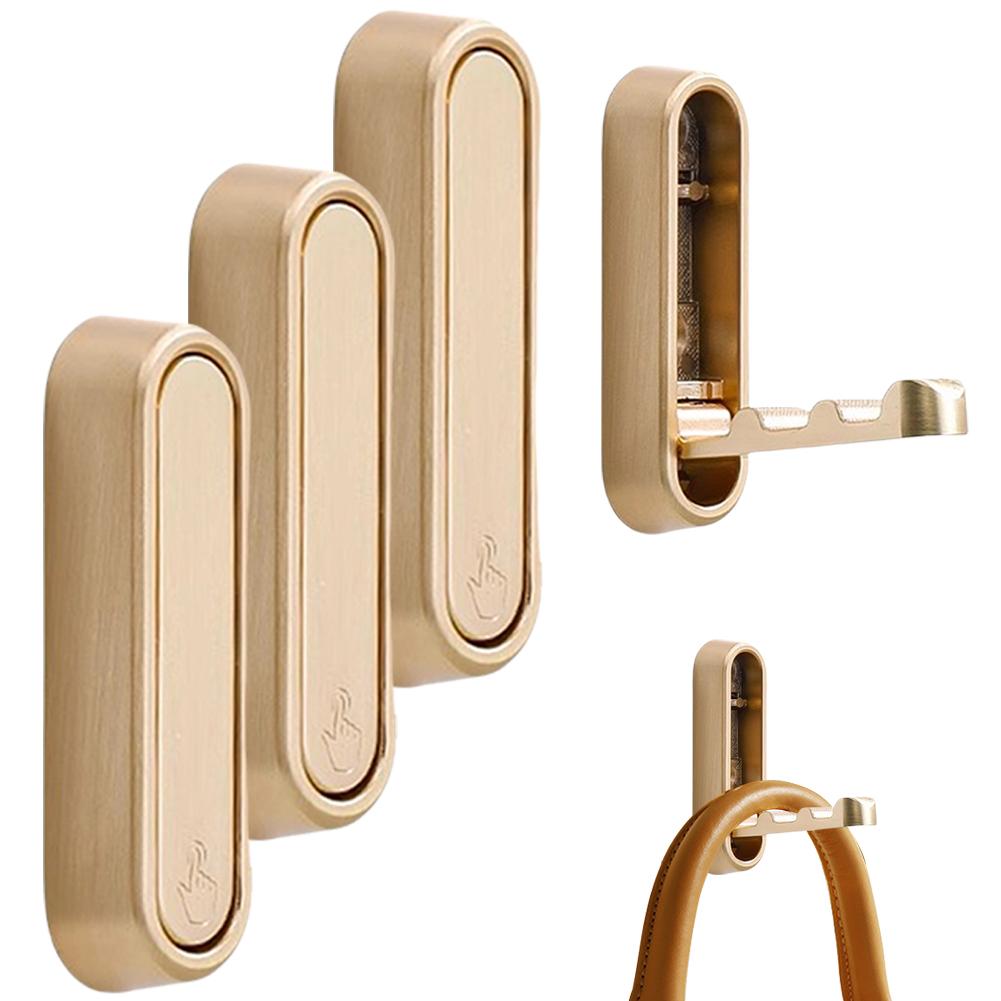 4 szt. Składany Hak Ścienny Wieszak na Ręczniki Stop Cynku Drzwi Wieszak na Ubrania Płaszcze Kapelusze Torby Haczyk na Szlafrok Stojak na Płaszcze do Domu Kuchni Łazienki