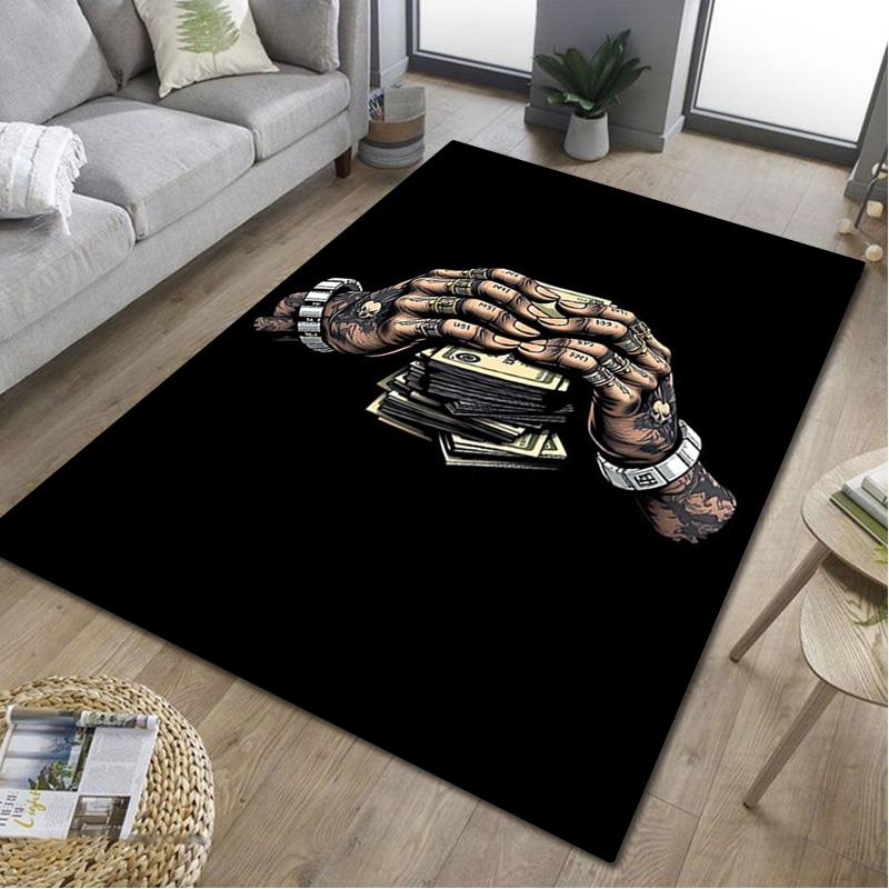 1Pc Dices Print Rug - Home Decoration Carpet For Living Room Bedroom Flooring Computer Chair Area Rug