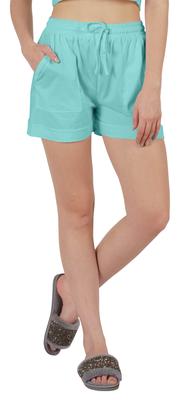 Inkmeso Pantalones Cortos Casuales de Color Sólido para Mujer con Cintura Elástica Ropa de Verano