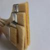 Soft Bristle Wool Brush with Wooden Handle - Hand-Selected, Non-Shedding, Ideal for Latex Paint